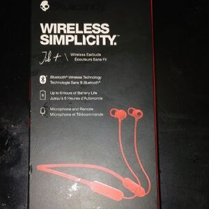Skullcandy Red Wireless Headset with Neckband